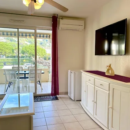 Climatise 2 Pieces Avec Terrasse Et Parking Au Lavandou Le Lavandou